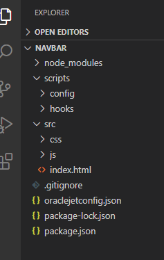 Here's a concise and accessible alt text for the image:

"A screenshot of a code editor's file explorer panel showing expanded directories including node_modules, scripts, config, hooks, src, and various JSON configuration files."

This alt text:
1. Identifies the type of interface (code editor's file explorer)
2. Lists the main visible directories and file types
3. Is concise while providing useful context for screen readers
4. Avoids unnecessary details about colors or icons that aren't essential for understanding the content