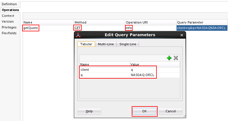 Add Operations and Query Parameters