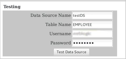 Test Data Source