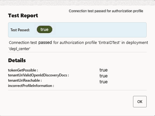 Authorization Profile validation passed. Authorization Profile validation passed.