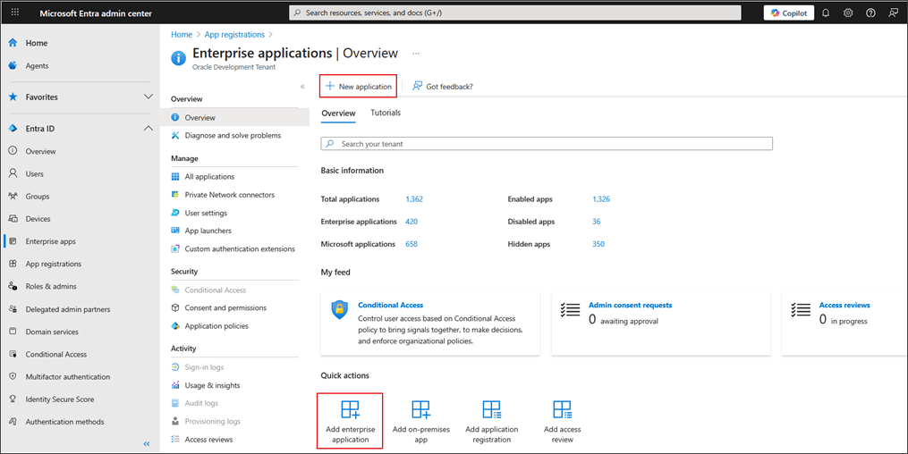 Add a new enterprise application from the EntraID console. Add a new enterprise application from the EntraID console.