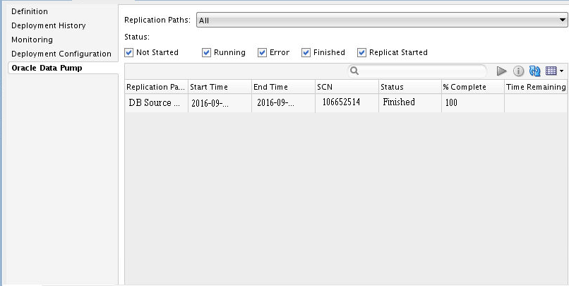 Oracle Data Pump window Oracle Data Pump window