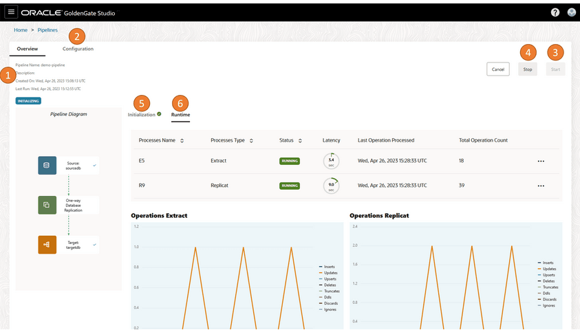 View the pipeline details from the Pipelines page.