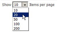 Drop-down list with edit box. Drop-down list with edit box.