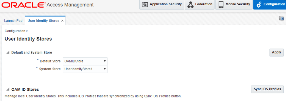 User Identity Stores