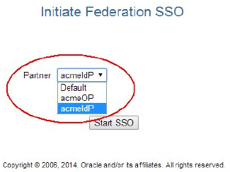 Initiate Federation SSO