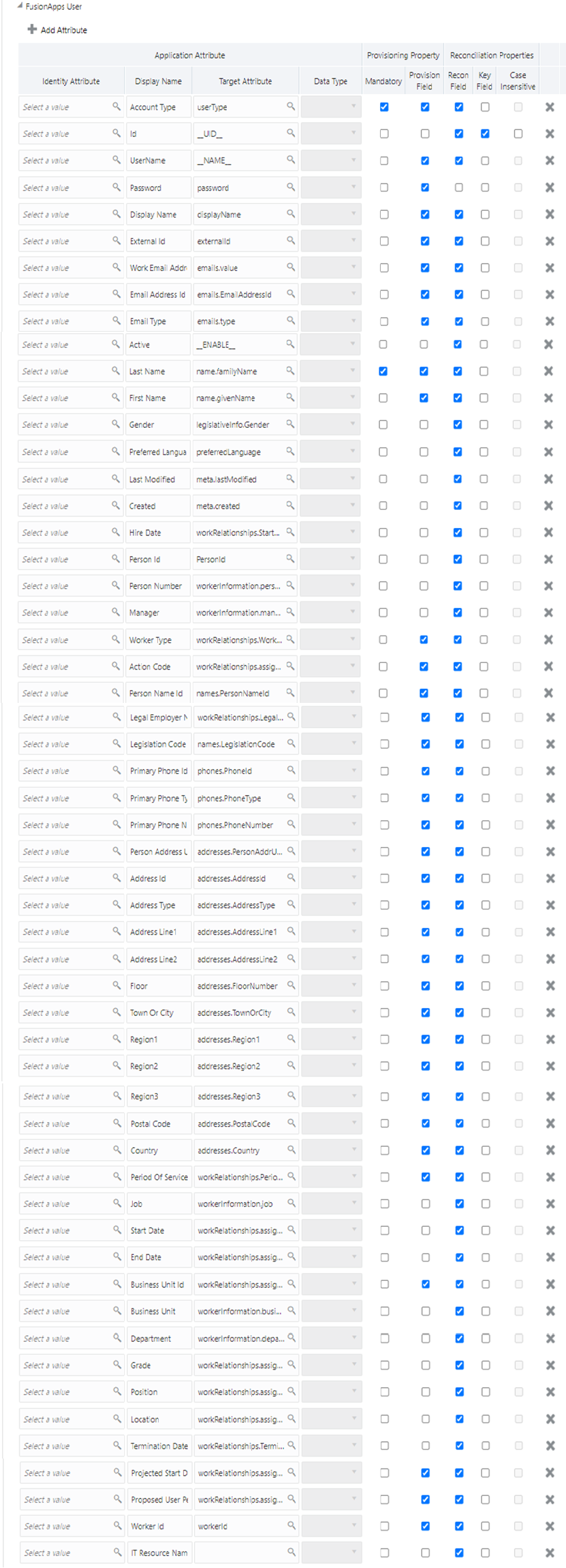 Default Value Mappings Default Value Mappings