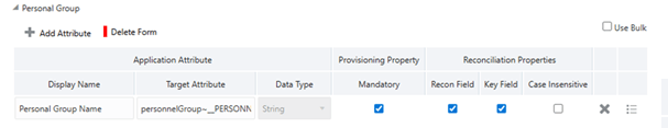 Default Attribute Mapping for Personnel Group