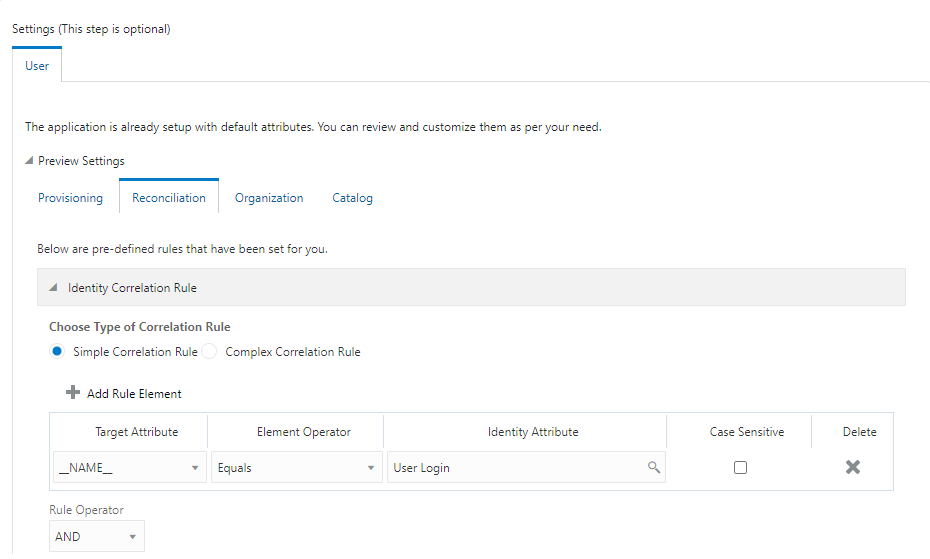 Simple correlation rule for Zoom target application