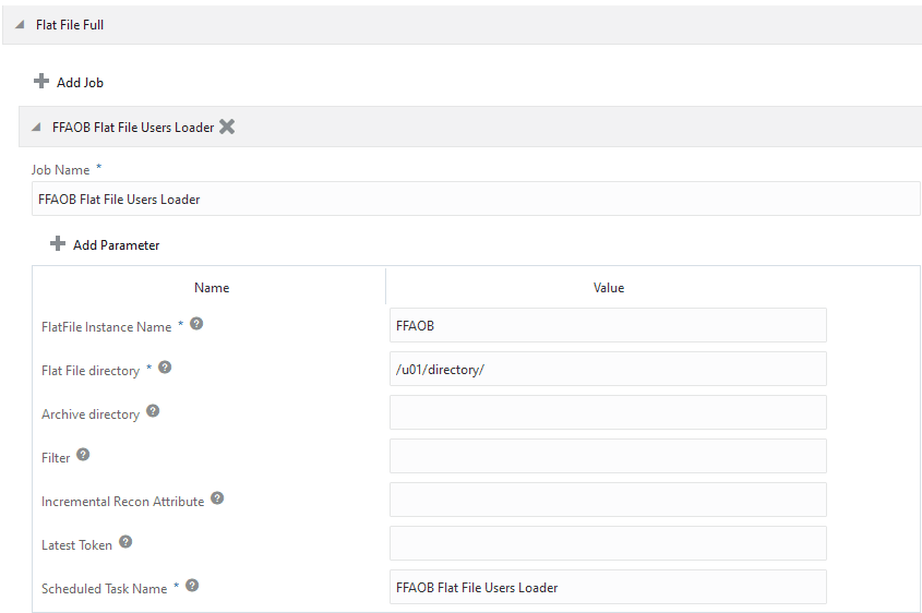 Example for Flat File Full