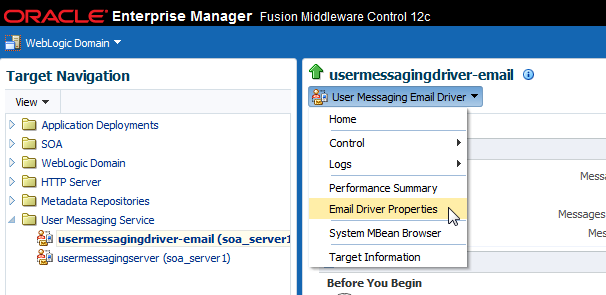 Description of email_driver_prop_menu.png follows Description of email_driver_prop_menu.png follows