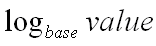 eq of log eq of log