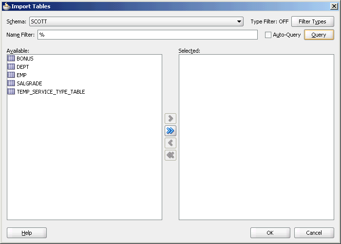import tables import tables