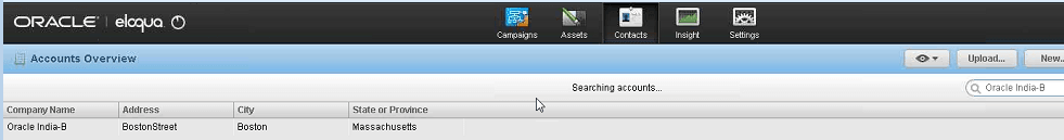 Description of eloqua-console-results.png follows Description of eloqua-console-results.png follows
