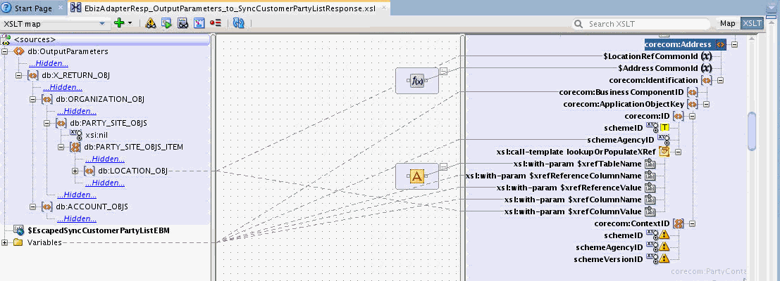 Display scoped to target node