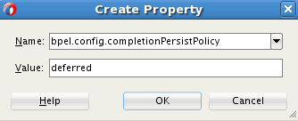 Create Property dialog Create Property dialog