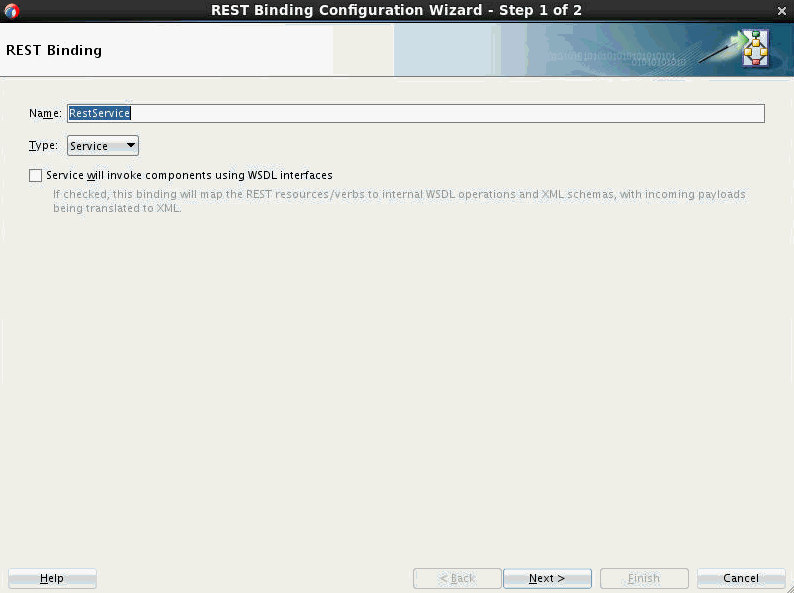REST Binding Configuration Wizard REST Binding Configuration Wizard