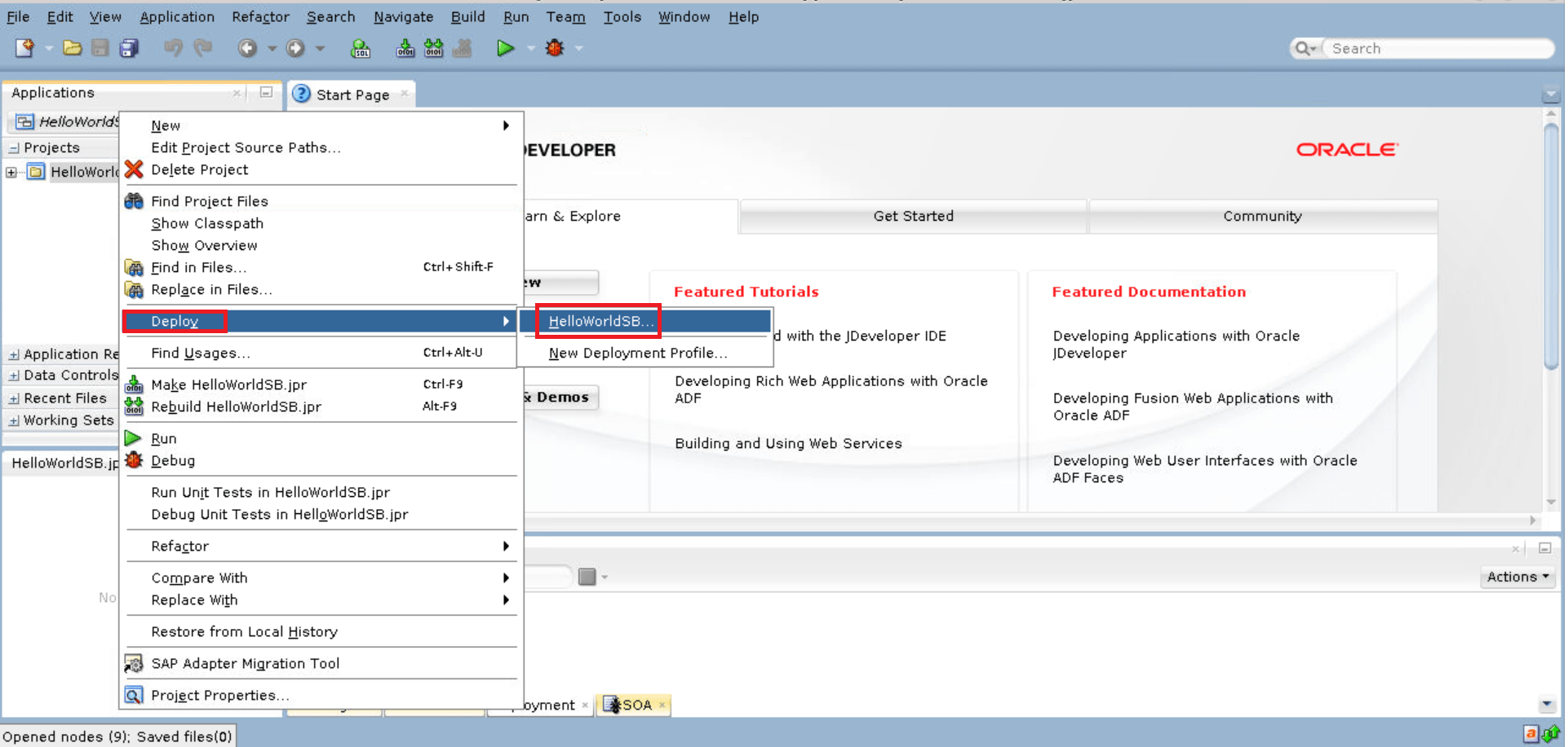 JDEV_OSB_Select_Deployment_Start