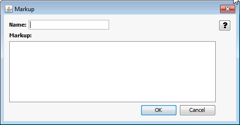 This is the Markup dialog box