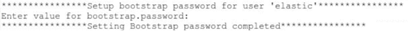 Enter boostrap password