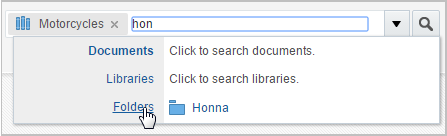 Search Box on Find Documents page