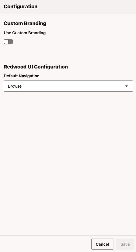 Configuration Custom Branding Disabled