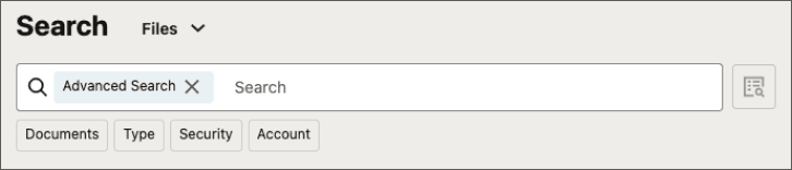 Redwood UI Advanced Search Capsule