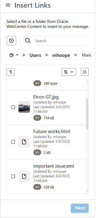 This image shows the Select File or Folder page.