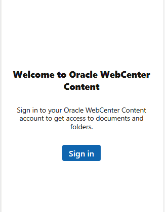 This image shows the Welcome page.