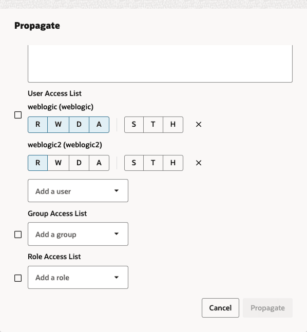 Redwood UI Propagate Dialog