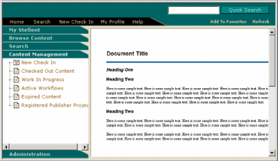 A converted document using a layout template A converted document using a layout template