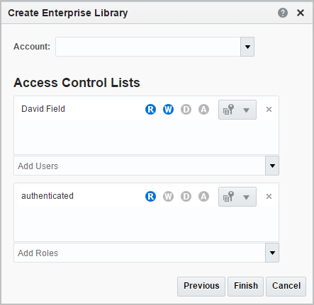 Create Enterprise Library Optional Security screen
