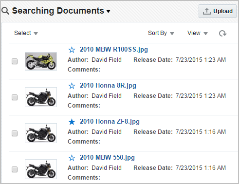 Search results list Search results list