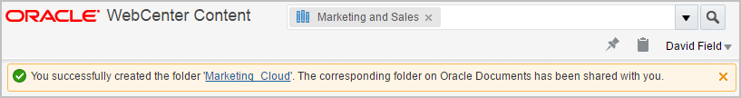 Cloud Folder Sharing Success Message Cloud Folder Sharing Success Message