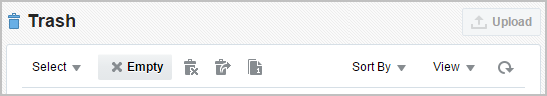 Trash Toolbar Trash Toolbar
