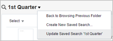 Update Saved Search Update Saved Search