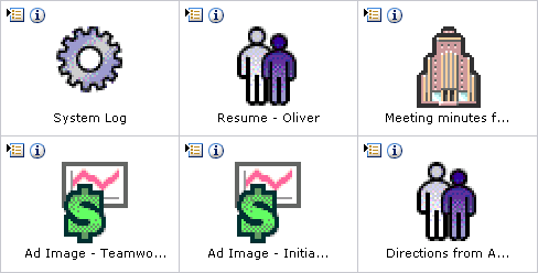 Graphic of native 11g thumbnail view results