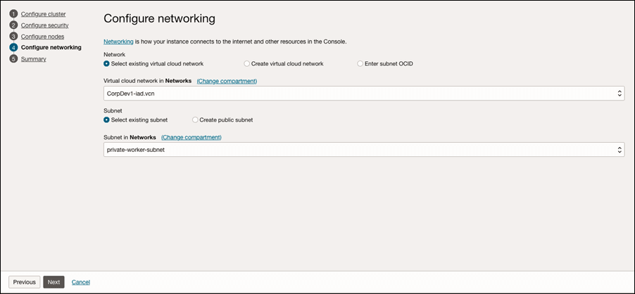 Configure Networking Configure Networking