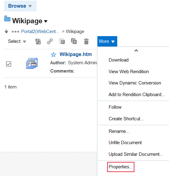 Content
Manager This figure shows the Document page.