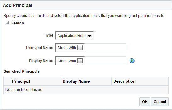Add Principal Dialog