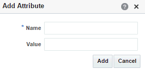 Entering Custom Attribute Name and Value