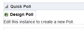This figure shows the Quick Poll task flow.