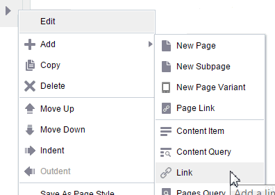 Link option