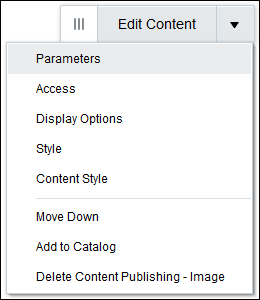 View Actions menu