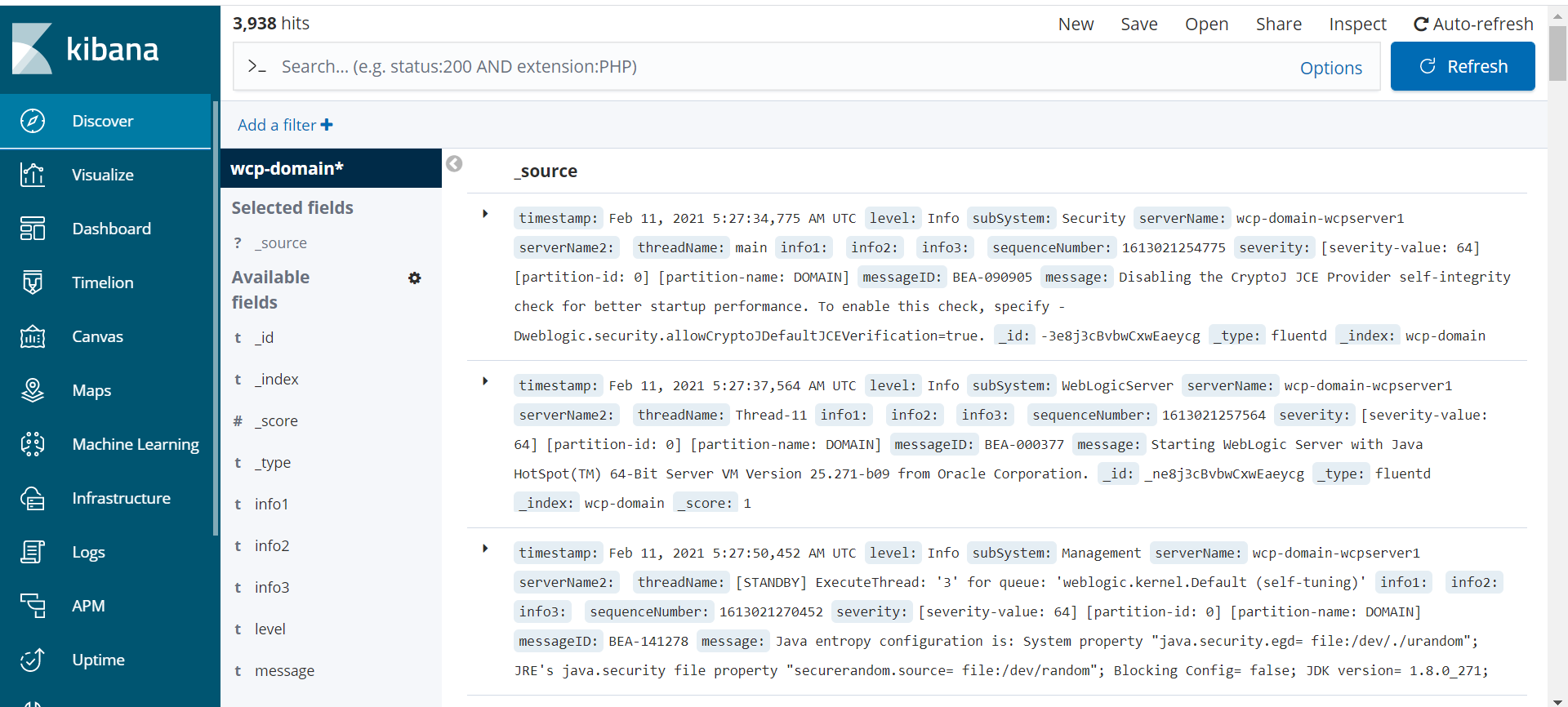 WLS-Kibana-Dashboard