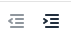 RTE indent icons
