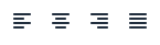 RTE justify icons