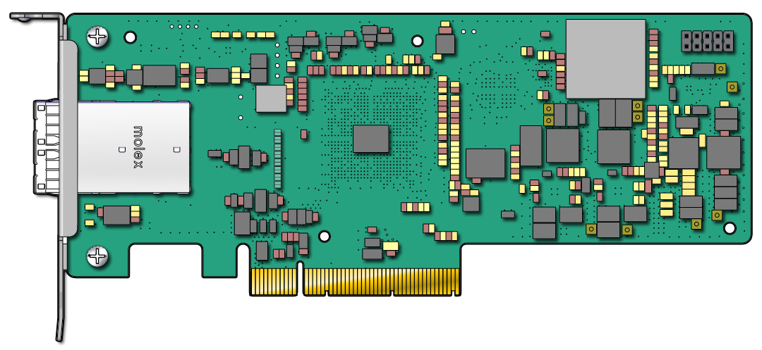 Figure of the Oracle Storage 12 Gb/s SAS PCIe HBA, External Figure of the Oracle Storage 12 Gb/s SAS PCIe HBA, External