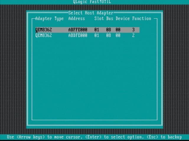 image:Fast!UTIL Adapter Selection screen