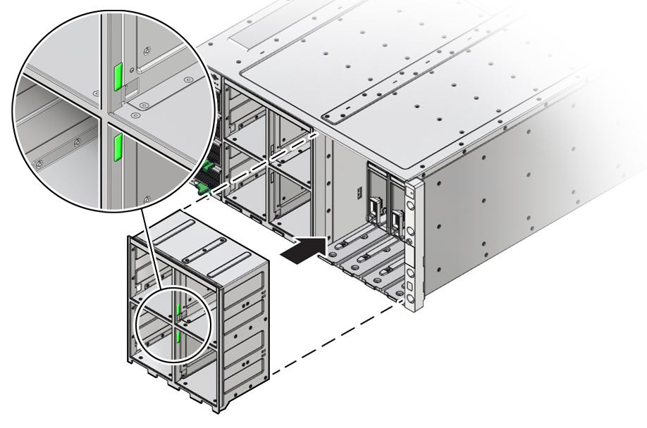 image:Image showing the alignment of the fan frame.